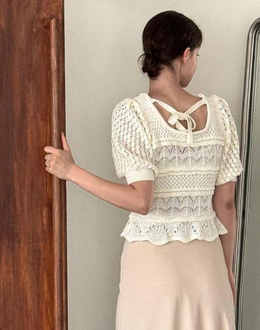 Lautre Mahe Back Ribbon knit
