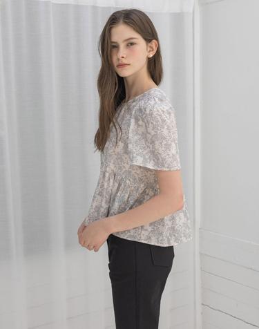 Lautre Ette Ribbon Print blouse