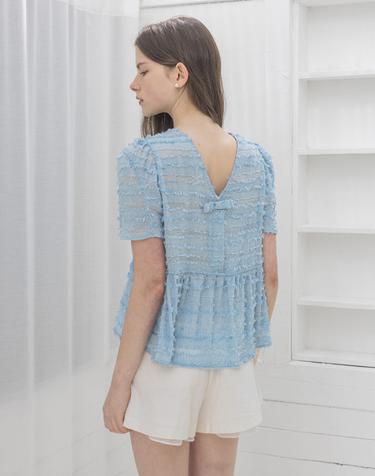 Lautre Ette Ribbon Blue blouse