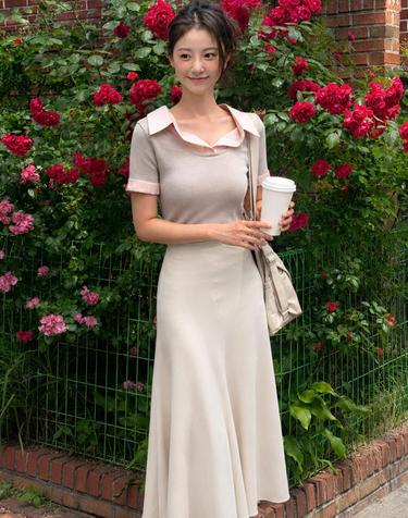 Layered sheer shirt summer knit