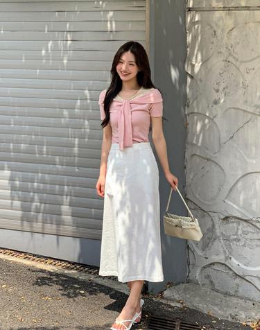 Cotton Pocket A-Line Skirt