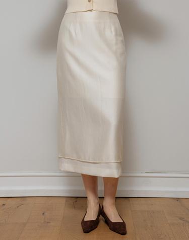 Sheer layered skirt