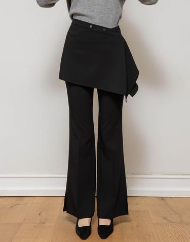 Wrap skirt Black Pants