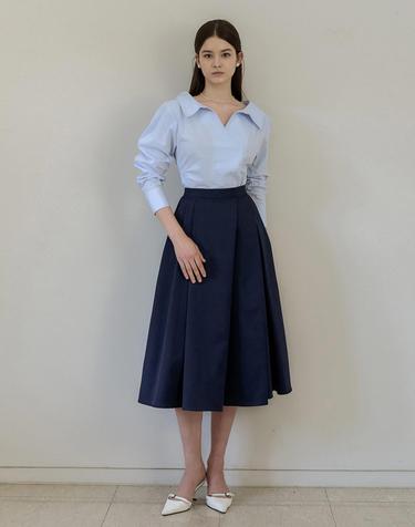 Lautre Diana Navy flare skirt