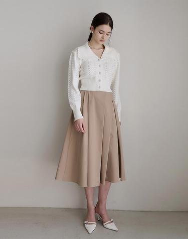 Lautre Diana Beige flare skirt