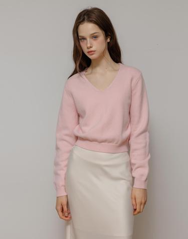 cashmere V pullover