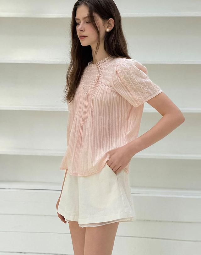 로트르드민 Linen Flared shorts 착용컷