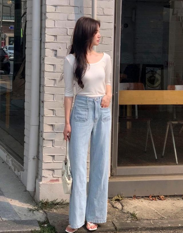 로트르드민 Linen Signature Denim 착용컷