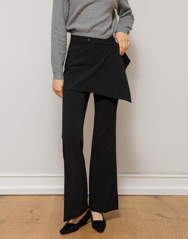 로트르드민 Wrap skirt Black Pants 착용컷