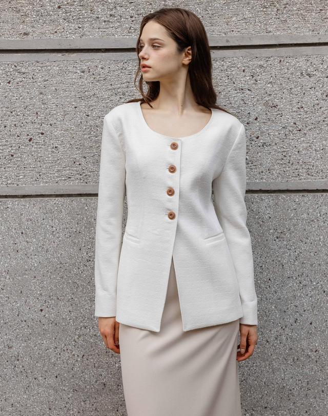 로트르드민 Maren Tweed Jacket 착용컷