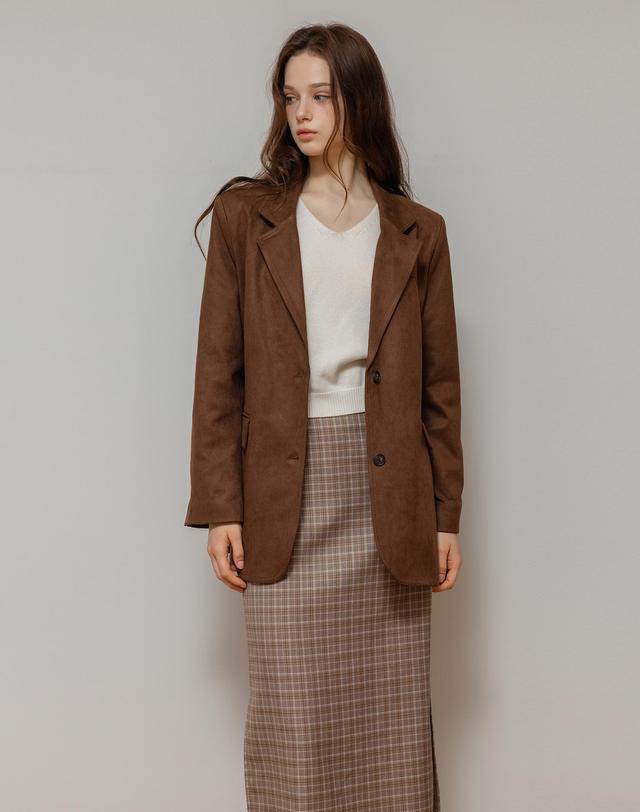 로트르드민 Moca Suede Jacket 착용컷