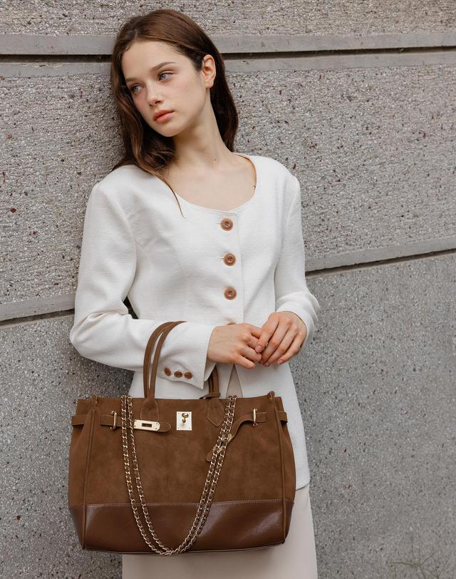 로트르드민 Jadin Suede Leather Bag 착용컷
