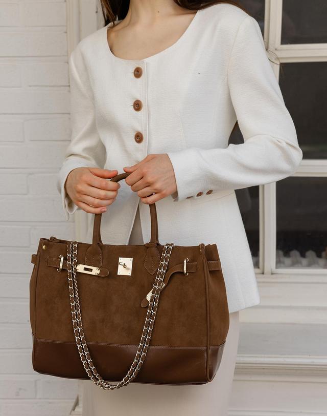 로트르드민 Jadin Suede Leather Bag 착용컷