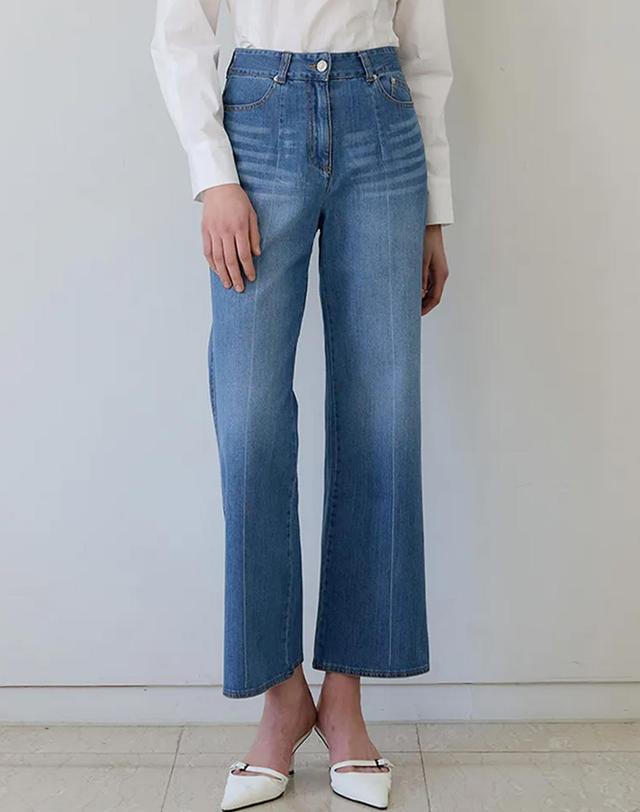 로트르드민 Lautre Straight semi Bootcut Denim 착용컷