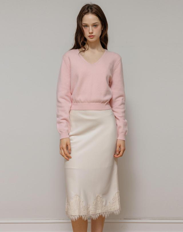 로트르드민 cashmere V pullover 착용컷