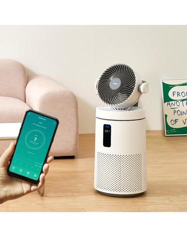 롯데 에코제트 공기청정기 써큘레이터형 펫필터 UVC IOT연동 WIFI LE-910