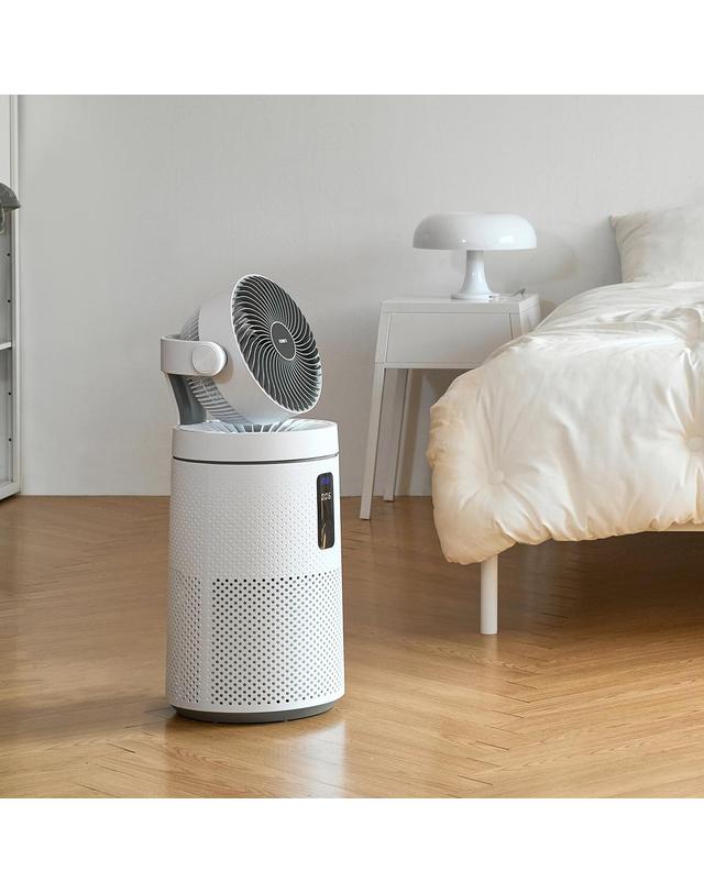 롯데알미늄 롯데 에코제트 공기청정기 써큘레이터형 펫필터 UVC IOT연동 WIFI LE-910 착용컷