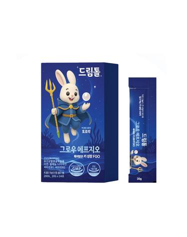 드림톨 그로우 에프지오 1Box(2주분) 키크는 유산균발효굴추출물 FGO