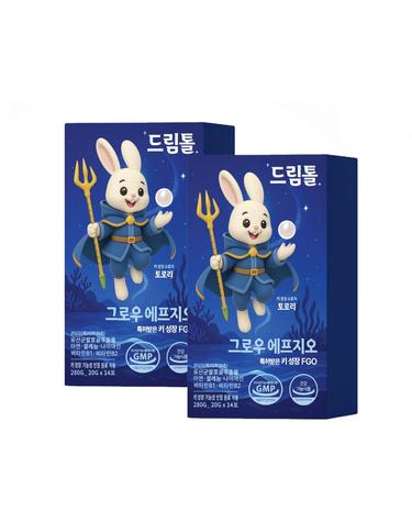 드림톨 그로우 에프지오 2Box(4주분) 키크는 유산균발효굴추출물 FGO