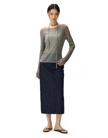 Signature Long Skirt DCSK003CPIndigo