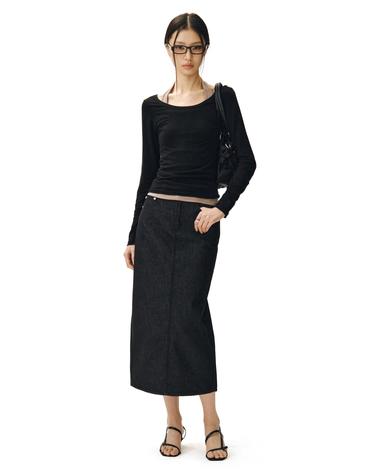 Signature Long Skirt DCSK003CPBlack