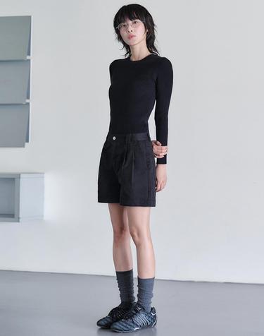 2Pleats Shorts DCWPT016Black