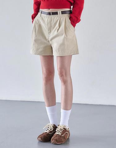 2Pleats Shorts DCWPT016Beige