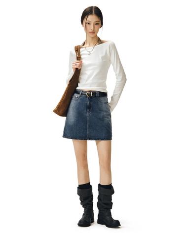 Signature Mini Skirt DCSK001BlueA