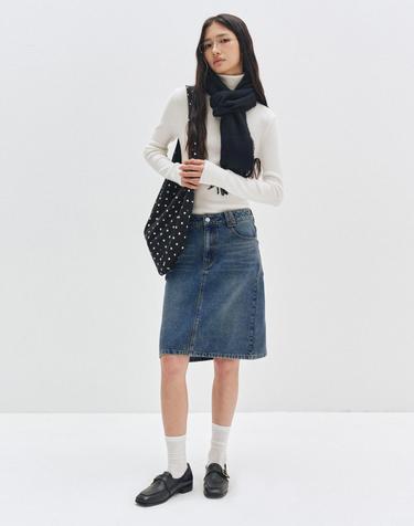 Signature Midi Skirt DCSK002BLUE
