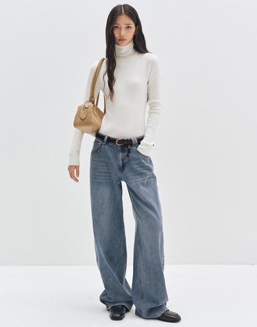 [골지데님]Wide Rib Jeans DCWPT015LIGHTBLUE