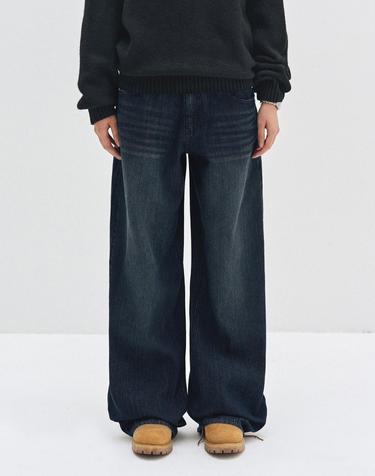 [골지데님]Wide Rib Jeans DCWPT015BLUE