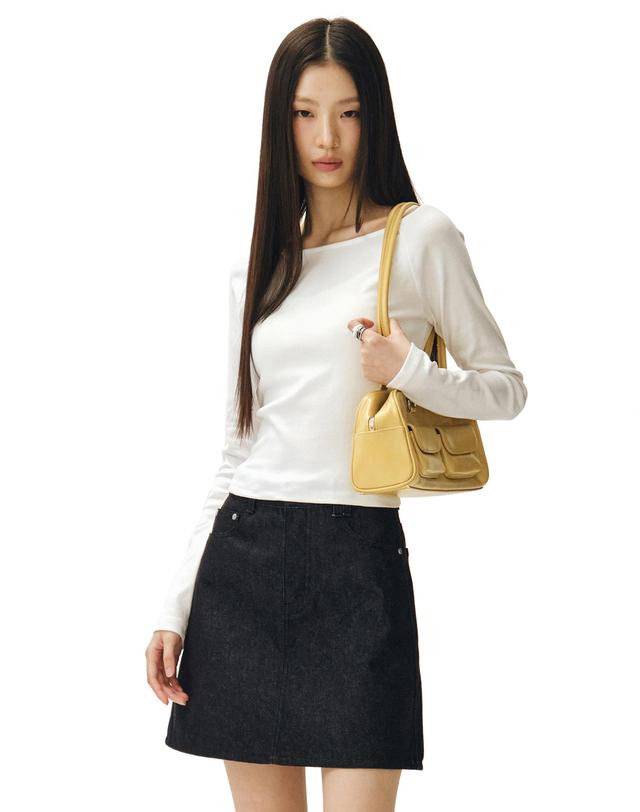데케트 우먼 Signature Mini Skirt DCSK001CPBlack 착용컷