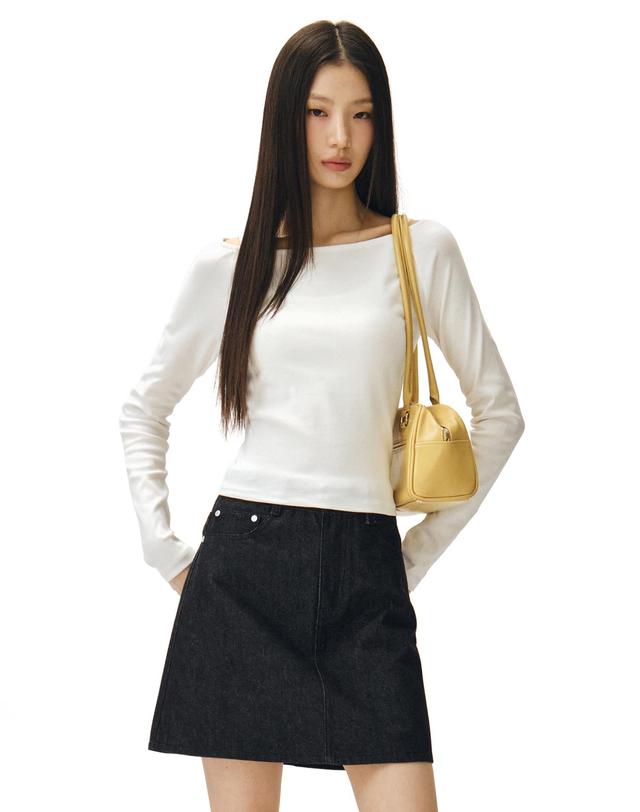 데케트 우먼 Signature Mini Skirt DCSK001CPBlack 착용컷