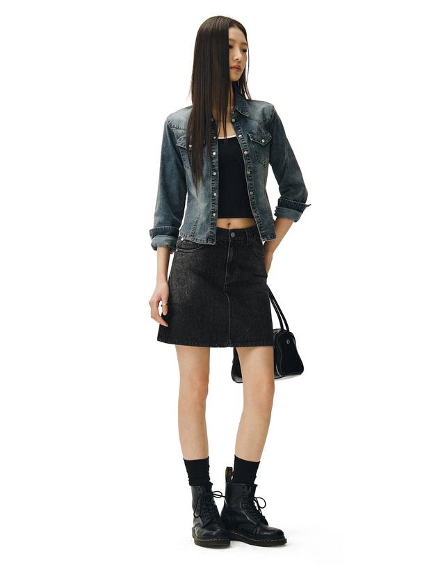 데케트 우먼 Signature Mini Skirt DCSK001BlackA 착용컷