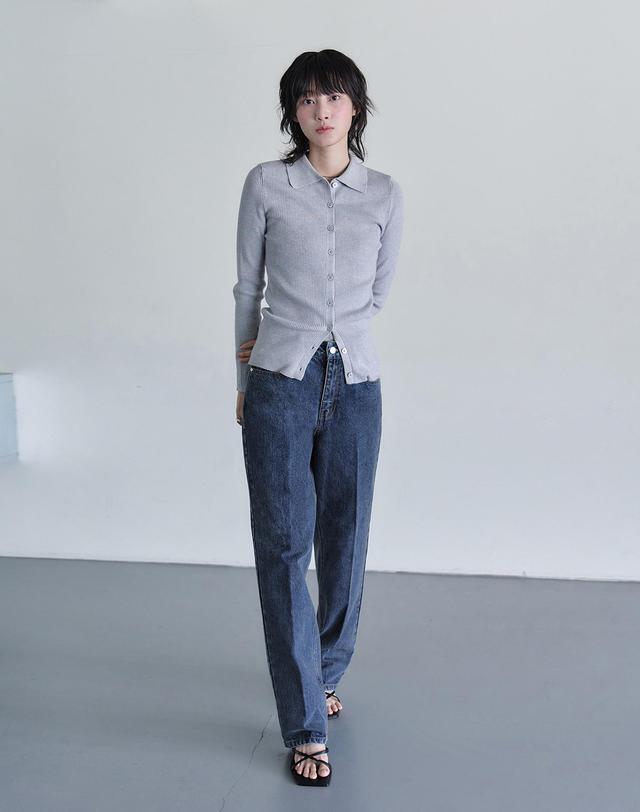 데케트 우먼 Signature Straight Jeans DCWPT001Blue 착용컷