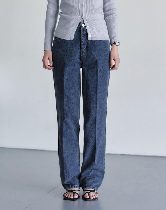 데케트 우먼 Signature Straight Jeans DCWPT001Blue 착용컷