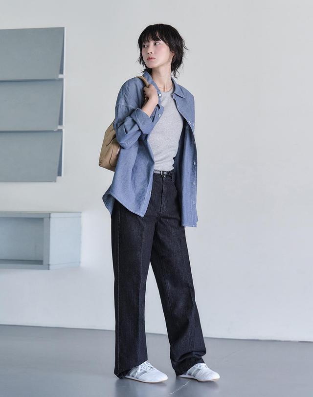 데케트 우먼 Signature Straight Jeans DCWPT001Black 착용컷