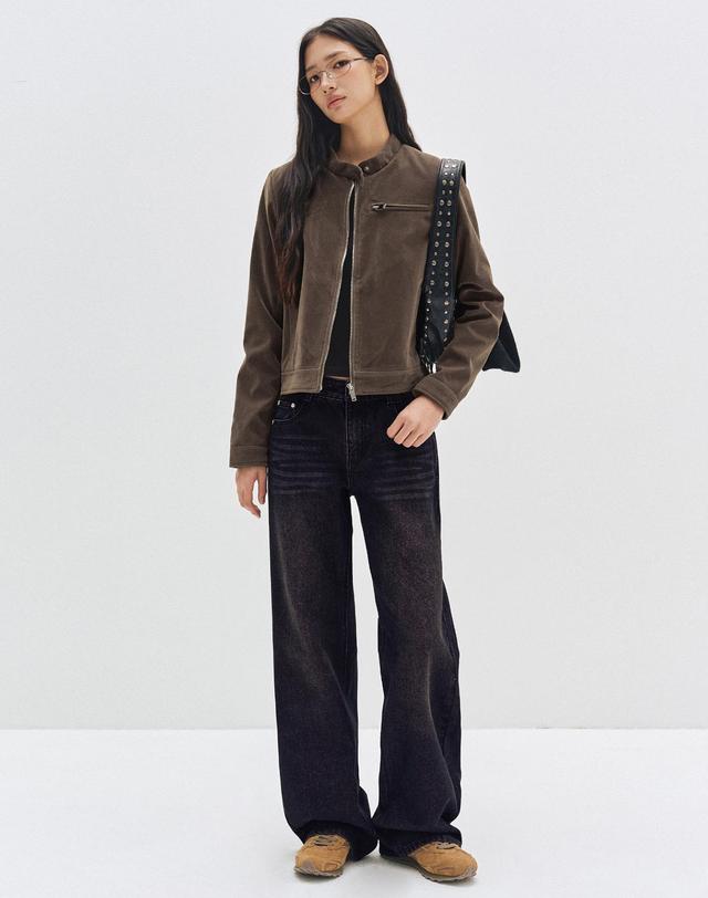 데케트 우먼 Signature Low Rise Wide Jeans DCWPT004BlackPink 착용컷
