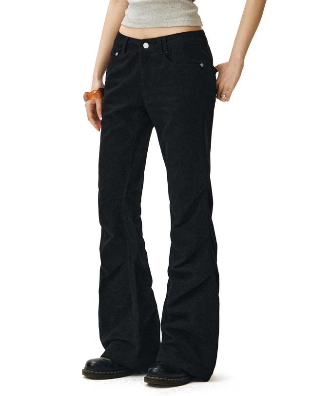 데케트 우먼 Flared Shirring Pants DCWPT017BLACK 착용컷