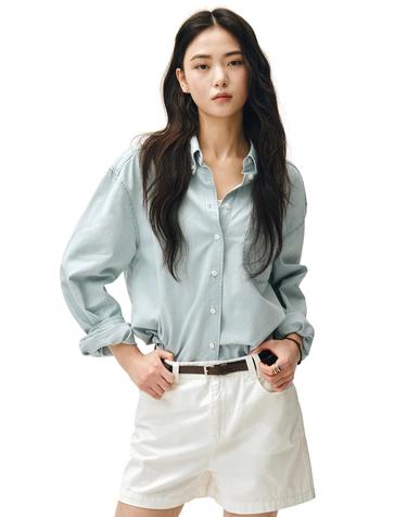 Denim Pocket Over Shirts DCWSH005LIGHTBLUE