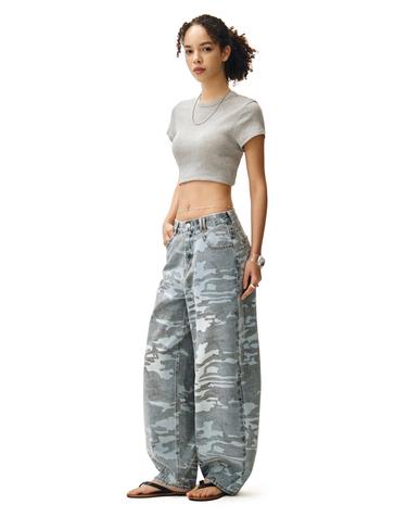 Camouflage Barrel Jeans DCWPT020LIGHTBLUE