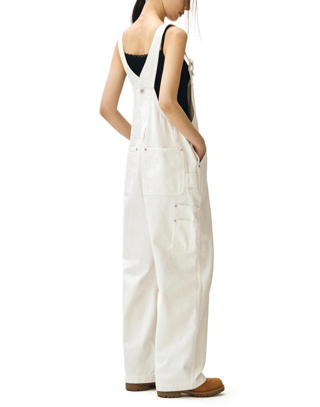 데케트 우먼 Signature Bib Overalls DCWOP001WHITE 착용컷