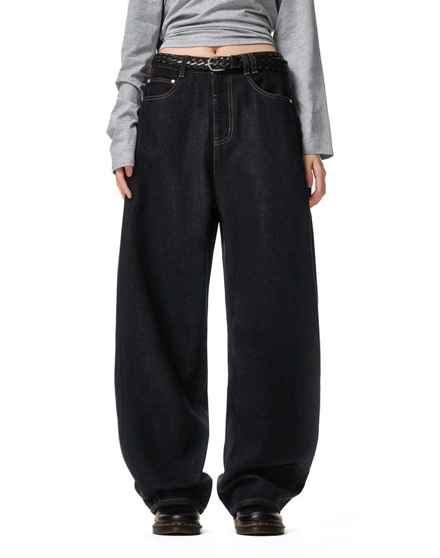 데케트 우먼 Curved Wide Jeans DCWPT013CPINDIGO 착용컷