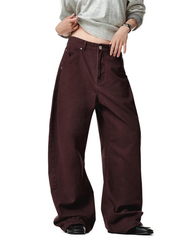 데케트 우먼 Cinchback Barrel Wide Leg Pants DCWPT022PURPLE 착용컷