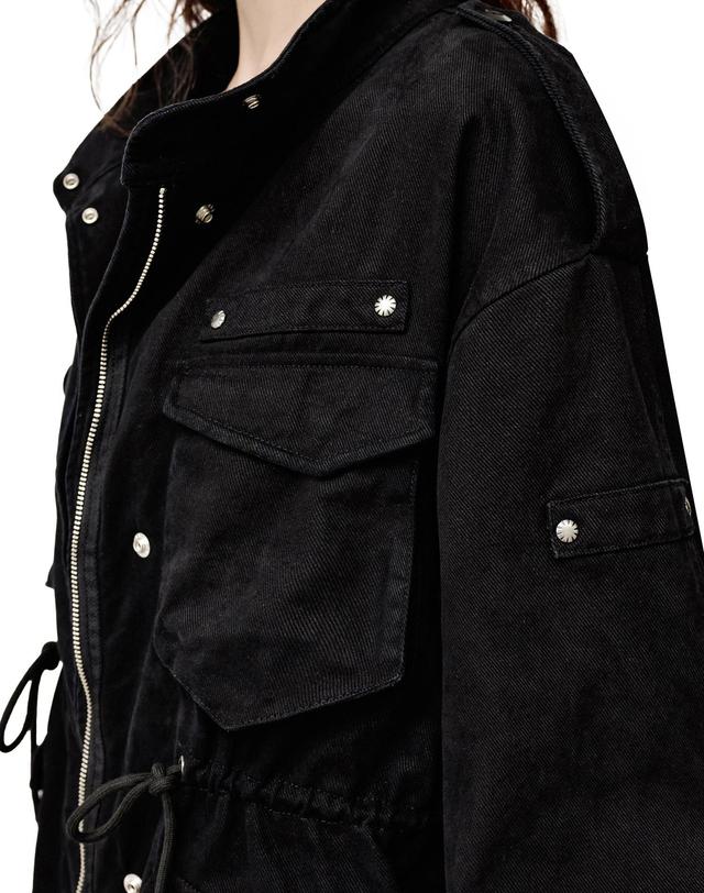 데케트 우먼 Field Jacket DCWJK003BLACK 착용컷