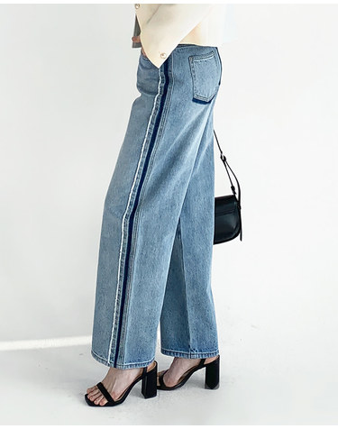 사이드 프레이드 일자 데님 LB65DLM205T