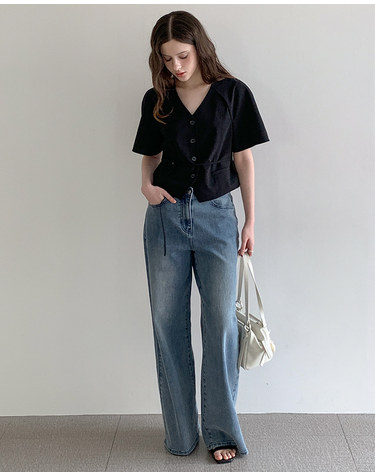 이밴드 와이드 데일리 데님 LB66DLM205W