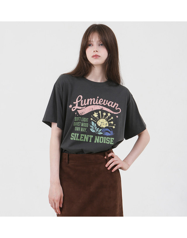 루미에반 선샤인 그래픽 티셔츠 LB68TSMK02Z 착용컷