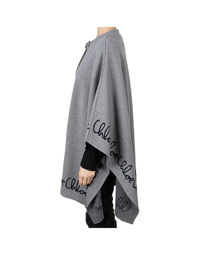 끌로에 키즈 끌로에 로고 케이프 그레이 C20667 A46 10-12Y 착용컷