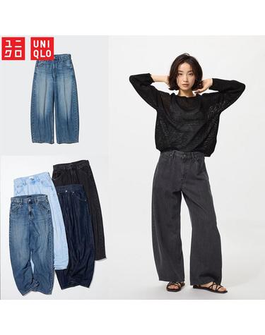 유니클로 재팬 버기 배럴 레그 진 데님 팬츠/짧은 기장 남녀 공용 청바지 7컬러 488701